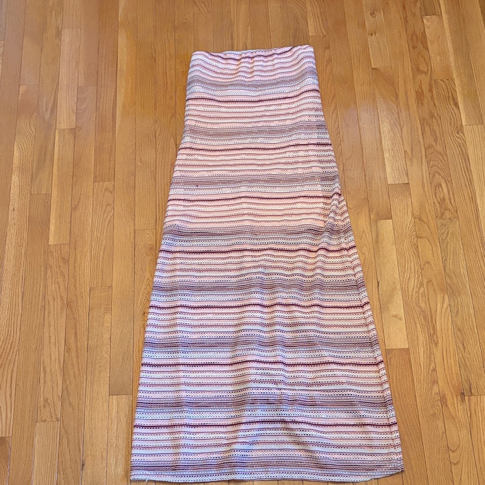 Striped Pink and White Maxi Dress